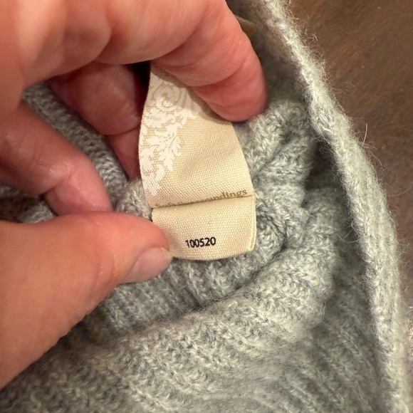 NWT Soft Surroundings Calanthe Cashmere Pullover Heather Gray Size XS $180.00 - Picture 10 of 14